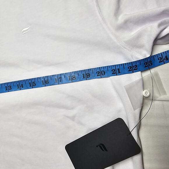 Fabletics NWT Men's The Dash Polo in White Size L - Picture 8 of 8